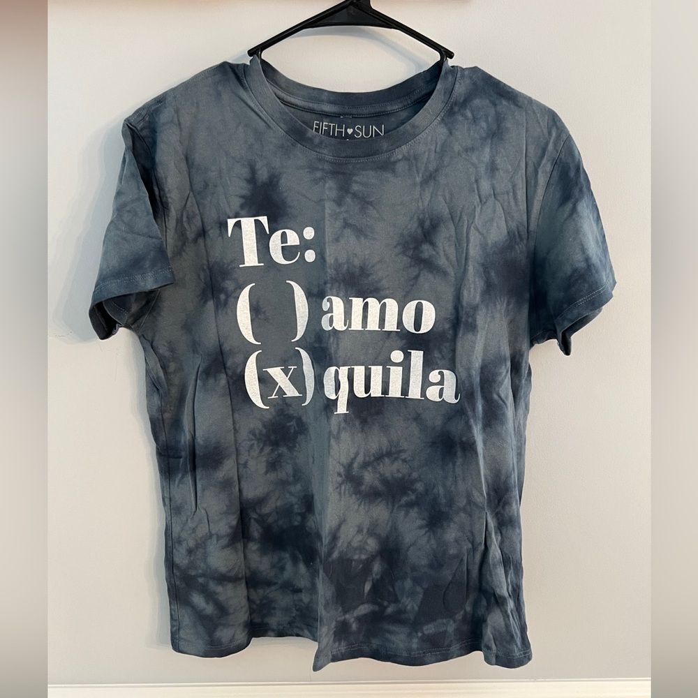 Graphic Tie Dye T-Shirt Women’s Small Te Amo Tequila